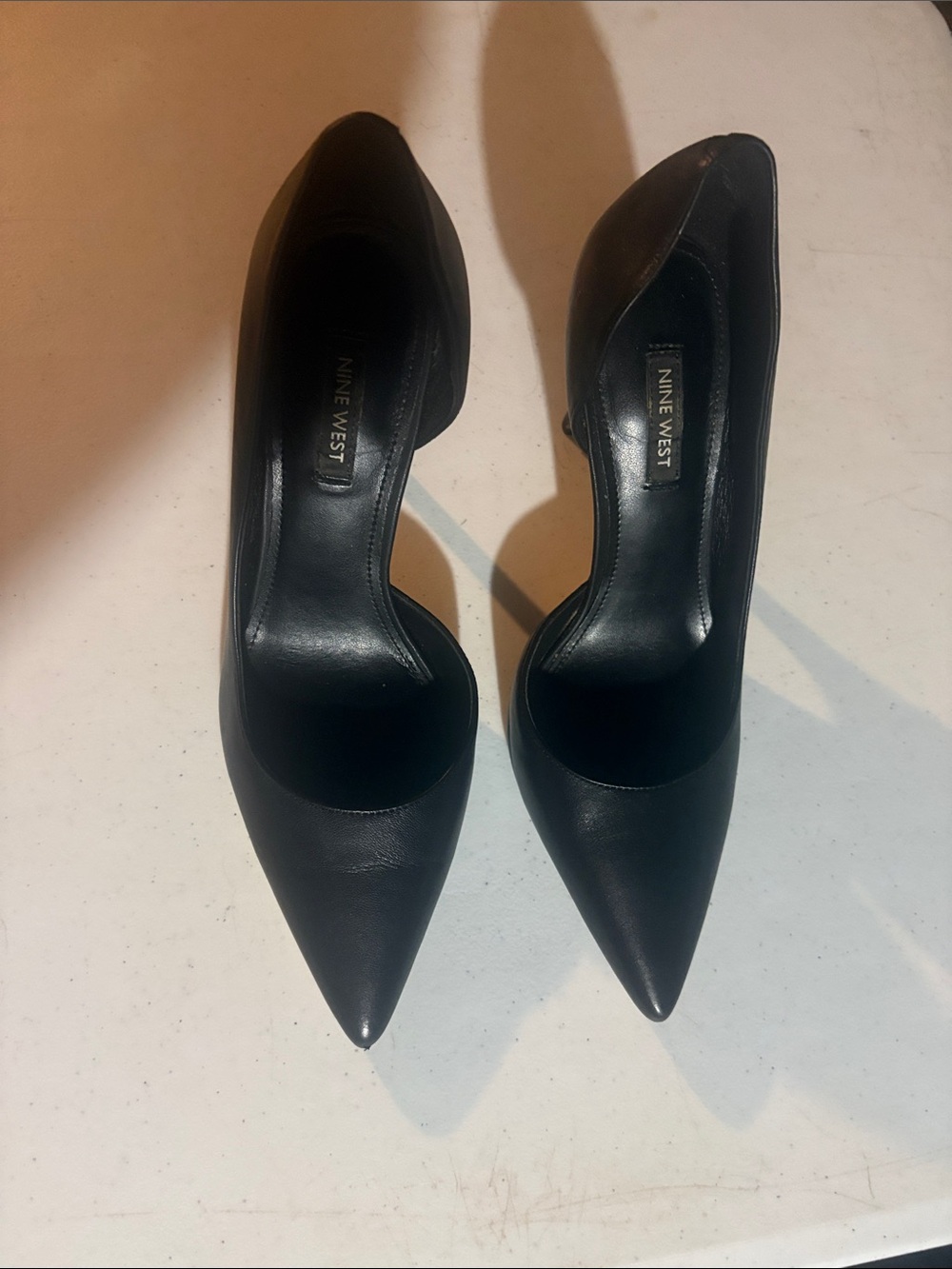 Nine West Black Pointed-Toe Pumps 8M